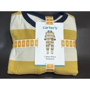 Carter's Toddler 1-Piece Fleece Footie Pajamas Size 5T New W/tags Bear Fishing